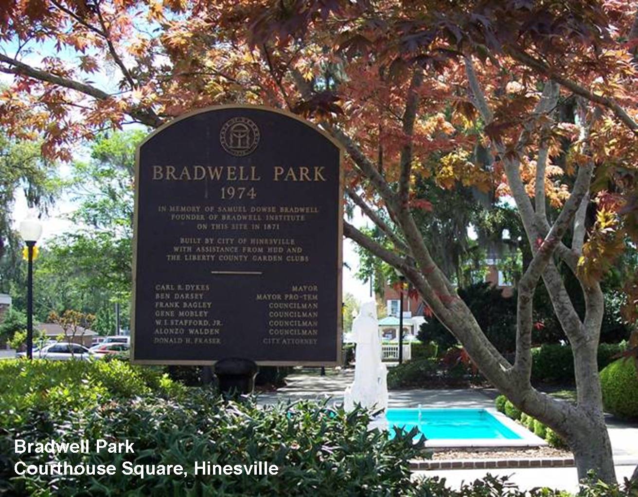 Bradwell Park Marker